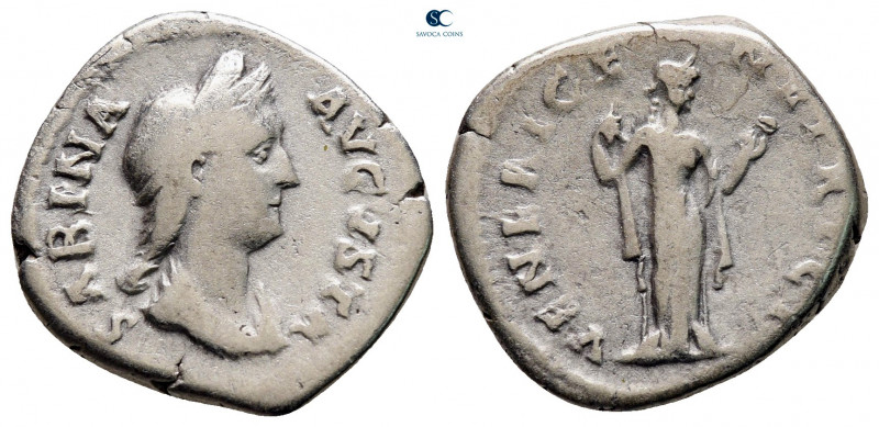 Sabina. Augusta AD 128-137. Rome
Denarius AR

19 mm, 2,98 g



nearly ver...