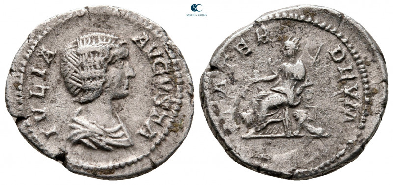 Julia Domna. Augusta AD 193-217. Rome
Denarius AR

20 mm, 2,73 g



nearl...