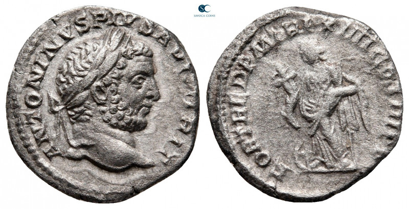 Caracalla AD 198-217. Rome
Denarius AR

15 mm, 3,03 g



nearly very fine