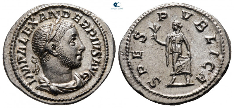 Severus Alexander AD 222-235. Rome
Denarius AR

21 mm, 3,48 g



nearly e...