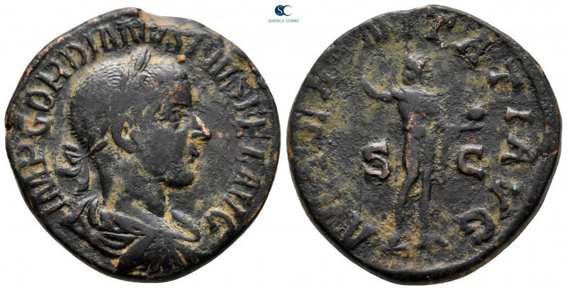 Gordian III AD 238-244. Rome
Sestertius Æ

31 mm, 17,97 g



nearly very ...