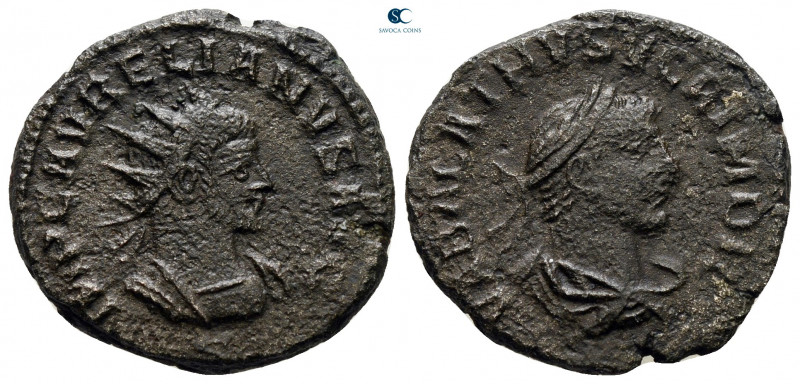 Aurelian and Vabalathus AD 270-275. Antioch
Antoninianus Æ

21 mm, 4,50 g

...