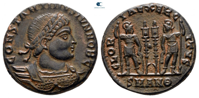 Constantine II, as Caesar AD 317-337. Antioch
Follis Æ

17 mm, 2,94 g



...