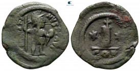 Justin I AD 518-527. Constantinople. Decanummium Æ