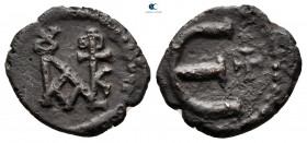 Justin II AD 565-578. Constantinople. Pentanummium Æ