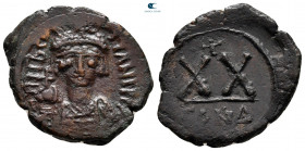 Tiberius II Constantine AD 578-582. Constantinople. Half Follis or 20 Nummi Æ
