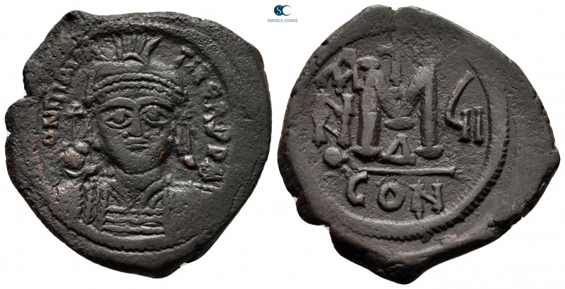 Maurice Tiberius AD 582-602. Constantinople
Follis or 40 Nummi Æ

31 mm, 11,7...