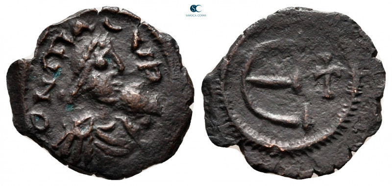 Maurice Tiberius AD 582-602. Constantinople
Pentanummium Æ

16 mm, 1,15 g

...