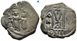 Heraclius with Heraclius Constantine AD 610-641. Nikomedia. Follis or 40 Nummi Æ