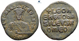 Leo VI the Wise AD 886-912. Constantinople. Follis or 40 Nummi Æ