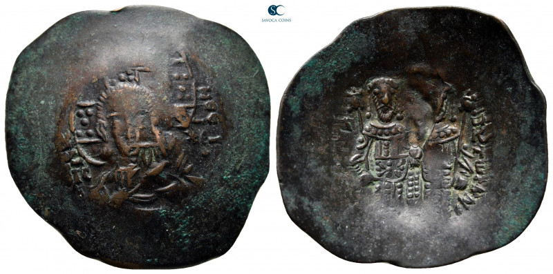 Alexius III Angelus-Comnenus AD 1195-1203. Constantinople
Trachy Æ

29 mm, 4,...