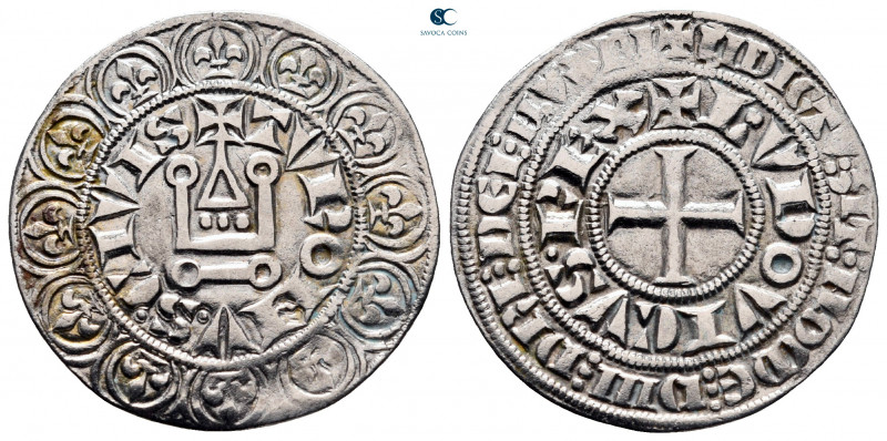 France. Louis IX AD 1226-1270. 
Gros Tournois AR

26 mm, 3,63 g



very f...