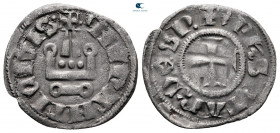Neopolitan Princes of Eprius and Corfu. Philippe de Taranto AD 1307-1313. Denier Tournois BI
