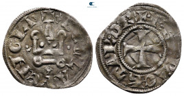 Neopolitan Princes of Eprius and Corfu. Philippe de Taranto AD 1307-1313. Denier Tournois BI
