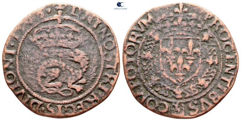 France. AD 1500.
Jeton CU

27 mm, 4,36 g



nearly very fine