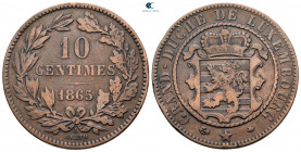 Luxemburg. Willem III AD 1849-1890. 10 Centimes CU