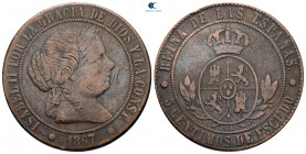 Spain. Isabella II AD 1830-1904. 5 Centimos CU