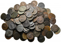 Lot of ca. 124 roman bronze coins / SOLD AS SEEN, NO RETURN!nearly very fine