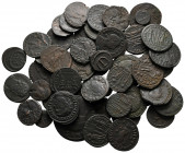 Lot of ca. 55 late roman bronze coins / SOLD AS SEEN, NO RETURN!very fine
