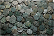 Lot of ca. 400 late roman bronze coins / SOLD AS SEEN, NO RETURN!fine