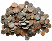 Lot of ca. 108 byzantine bronze coins / SOLD AS SEEN, NO RETURN!very fine