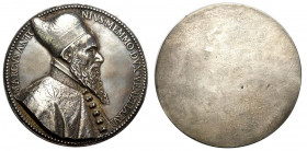 Venezia, Doge Marcantonio Memmo, medaglia 1612 uniface, opus G. Dupre, RR lega argentata mm 89 g 145,32 migliore di SPL