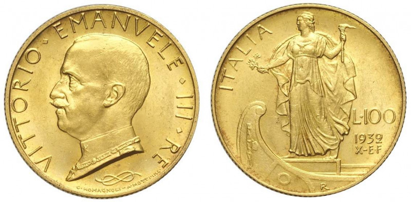 100 Lire 1932, Rara Au mm 23,5 q.FDC
