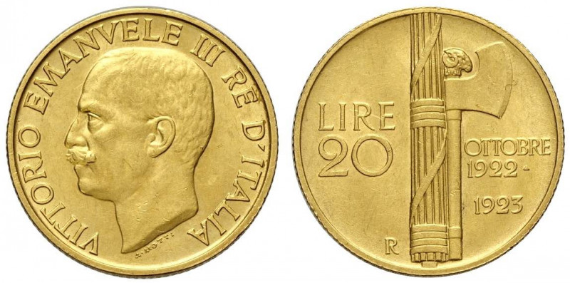 20 Lire 1923, Rara Au mm 21 buon SPL