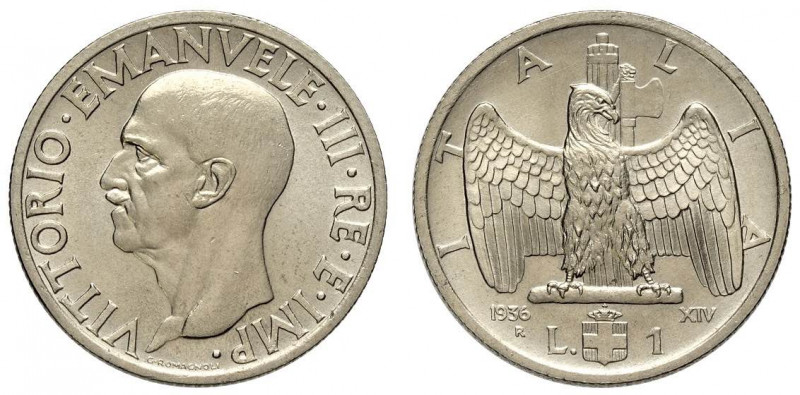 Lira 1936, Rara Ni mm 26,5 q.FDC-FDC