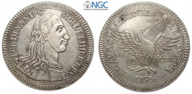 Palermo, Ferdinando III di Borbone, 30 Tarì 1793, Gig-4 Ag mm 47 in Slab NGC AU53