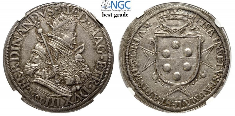 Pisa, Ferdinando I dè Medici, Tallero 1601, Dav-4186 MIR 443 Ag mm 42 conservazi...