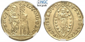 Venezia, Alvise II Mocenigo (1700-1709), Zecchino, Au mm 21 g 3,48 alta conservazione, in Slab NGC MS64 (Best Grade of NGC)