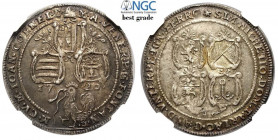 Venezia, Giovanni II Corner, Osella per Murano 1720 anno XII, RRR Ag mm 35 rarissima e di alta conservazione con bellissima patina, in slab NGC MS62 (...