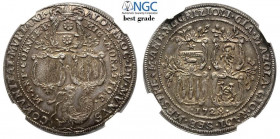 Venezia, Alvise III Mocenigo, Osella per Murano 1728 anno VII, RRR Ag mm 37 rarissima e di qualità eccezionale con bellissima patina, in slab NGC MS65...