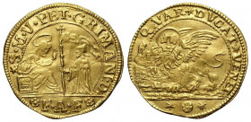 Venezia, Pietro Grimani (1741-1752), Quarto di Ducato da 2 Zecchini, RRR Au mm 29 g 6,96 esemplare di alta qualità, esente dai difetti che solitamente...