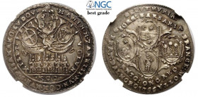 Venezia, Ludovico Manin, Osella per Murano 1796 anno VIII, RR Ag mm 35, conservazione eccezionale con bellissima patina, in Slab NGC MS65 (Best Grade ...