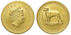 Australia, Elizabeth II, 100 Dollars 2006, KM-1905 Au mm 32.1 (1 OZ), lieve colpetto, FDC