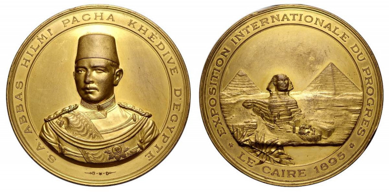 Egypt, medal for the international exhibition of progress Cairo 1895, opus Johns...