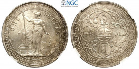 Great Britain, Trade Coinage, Dollar 1901-B Bombay, Ag mm 39 alta conservazione, in Slab NGC MS63+