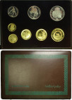 Ras Al-Khaimah, United Arab Emirates, Proof Set 1970 (8), Au e Ag, original Box & COA, the coins are in perfect condition