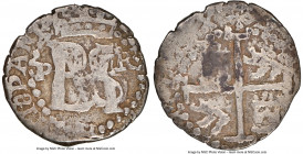Philip II Cob 1/2 Real ND (1574-1576) P-R VF25 NGC, Potosi mint,KM0001.1, Cal-135, Asbun-Karmy-C65. 1.73gm. Well-struck devices bearing the clear init...