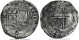 Philip IV Counterstamped Cob 7-1/2 Reales ND (1652) VF20 NGC, Potosi mint, KM-C19.2, Mastalir-7ab-a/III--c (R2; this coin). 27.37gm. From the 1654 La ...
