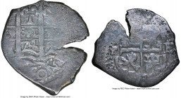 Charles II Cob Real 1674 P-E F15 NGC, Potosi mint, KM23, Cal-259. 3.50gm. From the 1711 Feversham shipwreck. An attractive example, with very little t...