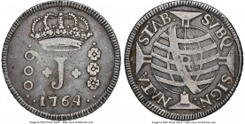 Jose I 600 Reis 1764-R VF30 NGC, Rio de Janeiro mint, KM187, LMB-278. A straight-graded specimen of this popular, sought-after type that is usually en...