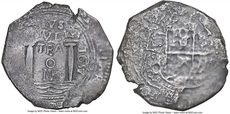 Philip IV Cob 8 Reales 1652-NR VF Details (Sea Salvaged) NGC, Nuevo Reino mint, ...