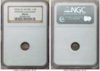 Central American Republic 1/4 Real 1824-G MS64 NGC, Nueva Guatemala mint, KM1, Stickney-C88. At one time believed to have been among the finest surviv...