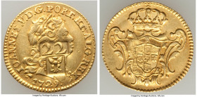 French Colony gold Contemporary Counterfeit Counterstamped/Regulated 22 Livres ND (after 1805) AU (Scratched), Prid-41, Gordon-Fraud B. 17mm. 1.77gm. ...