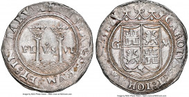 Charles & Johanna "Late Series" Real ND (1542-1548) G-M MS62 NGC, Mexico City mint, KM0009, Cal-66. 3.47gm. Expertly struck, presenting a round flan w...