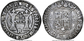 Charles & Johanna "Early Series" 4 Reales ND (1536-1538) M-R XF45 NGC, Mexico City mint, KM0016, Cal-115, Nesmith-6c. 13.29gm. Francisco del Rincón as...
