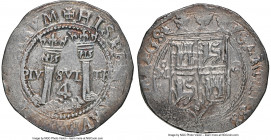 Charles & Johanna "Late Series" 4 Reales ND (1554-1556) Mo-O MS62 NGC, Mexico City mint, KM0018, Cal-138, Nesmith-110b. 13.68gm. A brilliant, if uneve...